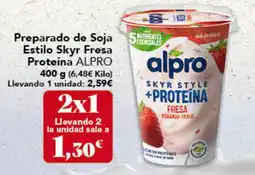 Gadis ALPRO Preparado de Soja Estilo Skyr Fresa Proteína oferta