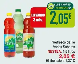 mYm supermercados Nestea Refresco de Té Varios Sabores oferta