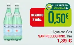 mYm supermercados San Pellegrino Agua con Gas oferta