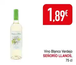 mYm supermercados Señorío llanos Vino Blanco Verdejo oferta