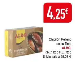 mYm supermercados Albo Chipirón Relleno en su Tinta oferta