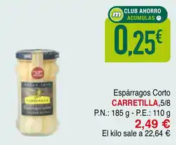 mYm supermercados Carretilla Espárragos Corto oferta