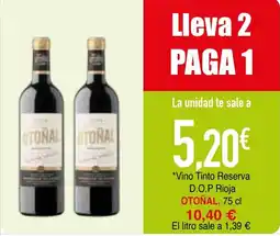 mYm supermercados Otoñal Vino Tinto Reserva D.O.P Rioja oferta