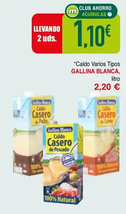 mYm supermercados Gallina Blanca Caldo Varios Tipos oferta