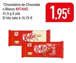 mYm supermercados Kit-Kat Chocolatina de Chocolate o Blanco oferta