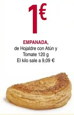 mYm supermercados Empanada, de Hojaldre con Atún y Tomate oferta