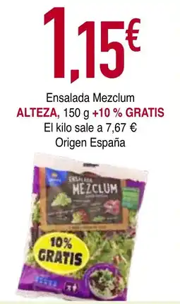 mYm supermercados Alteza Ensalada Mezclum oferta