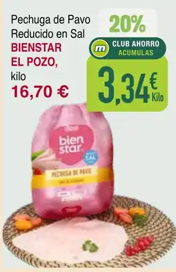 mYm supermercados El Pozo, Pechuga de Pavo Reducido en Sal oferta