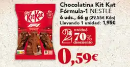 Gadis NESTLÉ Chocolatina Kit Kat Fórmula-1 oferta
