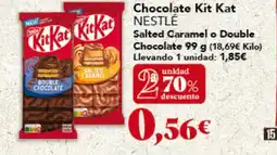 Gadis NESTLÉ Chocolate Kit Kat Salted Caramel o Double Chocolate oferta