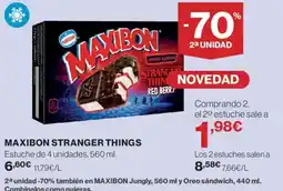 Hipercor Maxibon Stranger things oferta