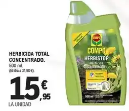 E.Leclerc Compo - herbicida total concentrado oferta