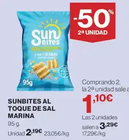 Hipercor Sunbites al toque de sal marina oferta