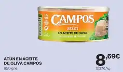 Hipercor Campos Atún en aceite de oliva oferta
