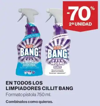 Hipercor Cillit Bang En todos los limpiadores oferta