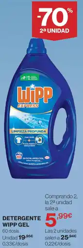 Hipercor Wipp Gel Detergente oferta