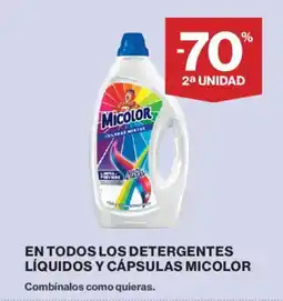 Hipercor Micolor En todos los detergentes líquidos y cápsulas oferta