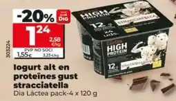 Dia Dia lactea - yogur alto en proteínas sabor stracciatella oferta