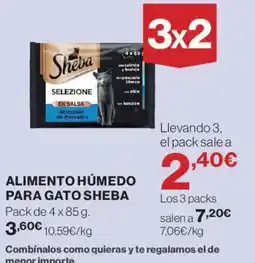 Hipercor Sheba Alimento húmedo para gato oferta