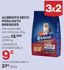 Hipercor Brekkies Alimento seco para gato oferta