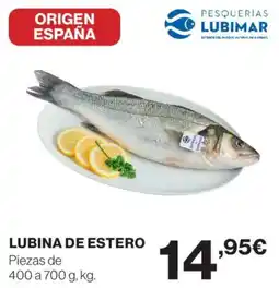 Hipercor Lubina de estero oferta