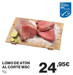 Hipercor Lomo de atún al corte msc oferta