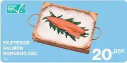 Hipercor Filetes de salmón noruego asc oferta