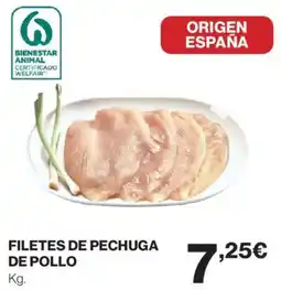 Hipercor Filetes de pechuga de pollo oferta