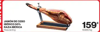 Hipercor Jamón de cebo ibérico 50% raza ibérica oferta