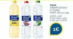 Supermercados La Despensa Font vella - agua aromatizada/ c/zumo oferta