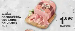 Hipercor Naturarte Jamón cocido extra 96% carne oferta