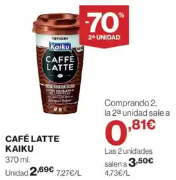 Hipercor Kaiku Caffè latte oferta