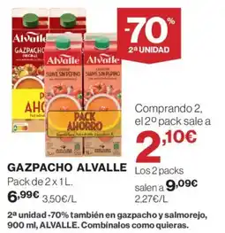 Hipercor Alvalle Gazpacho oferta