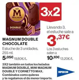 Hipercor Magnum double chocolate oferta