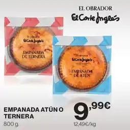 Hipercor Empanada atún o ternera oferta