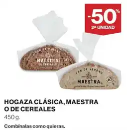 Hipercor Hogaza clásica, maestra o de cereales oferta
