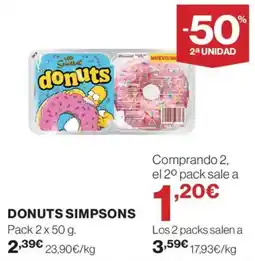 Hipercor Donuts simpsons oferta