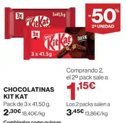 Hipercor Kitkat Chocolatinas oferta