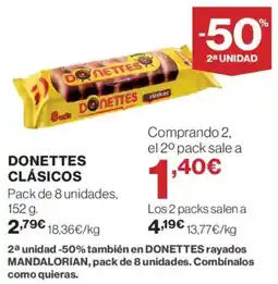Hipercor Donettes clásicos oferta