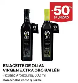 Hipercor Bailén En aceite de oliva virgen extra oro oferta