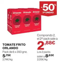 Hipercor Orlando Tomate frito oferta