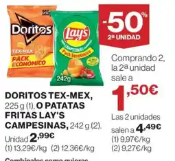 Hipercor Doritos Tex-mex oferta
