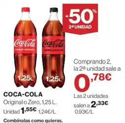 Hipercor Coca Cola oferta