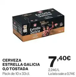 Hipercor Cerveza estrella galicia o,o tostada oferta
