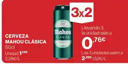 Hipercor Mahou Clásica Cerveza oferta