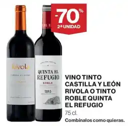 Hipercor Vino tinto castilla y león refugio vino tinto roble quinta el refugio oferta