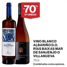 Hipercor Vino blanco albariño d.o. rías baixas mar de sanjenjo o villanueva oferta