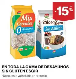 Hipercor Esgir En toda la gama de desayunos sin gluten oferta