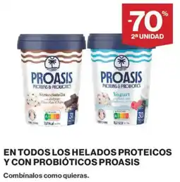 Hipercor Proasis En todos los helados proteicos y con probióticos oferta