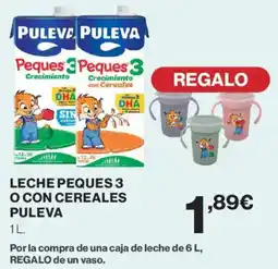 Hipercor Puleva Leche peques 3 o con cereales oferta